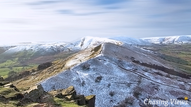 View from Back Tor towards Mam Tor