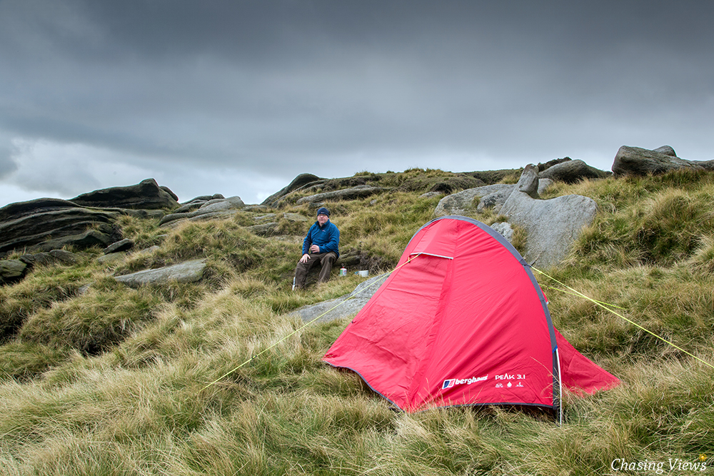 Wild Camp on Kinder Scout
